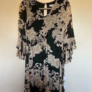 Calvin Klein floral midi dress